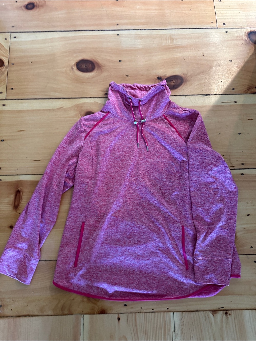 Chico's Heathered Hot Pink Knit Top